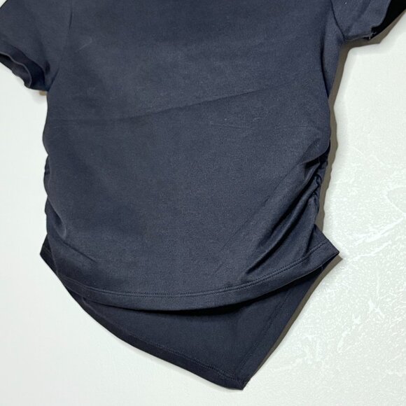 OQQ Womens Short sleeve Crew neck Rushed Tee Shirt - Picture 3 of 4